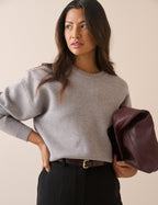 Grey Marl Structured Jumper