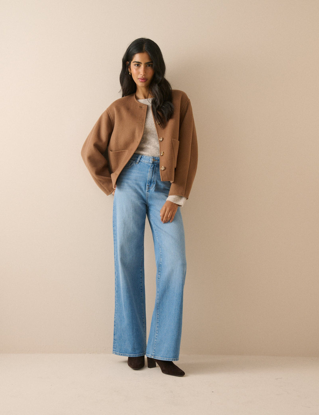 Light Blue High Rise Soho Wide Leg Jeans