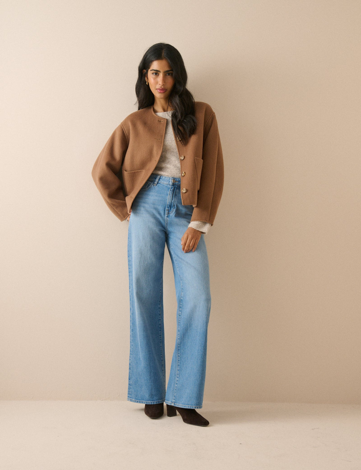 Light Blue High Rise Soho Wide Leg Jeans