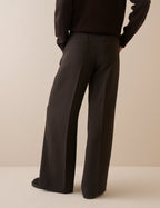 Brown High Waisted Rue Wide Leg Trousers