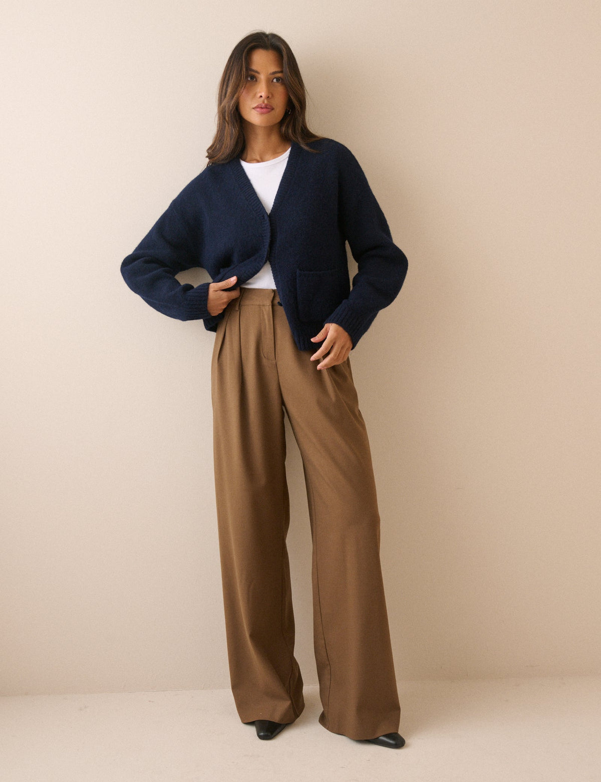 Rue Tailored Wide Leg Trousers