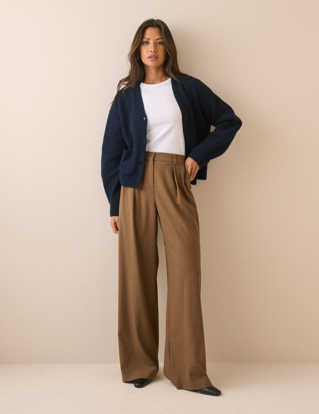 Rue Tailored Wide Leg Trousers