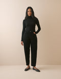 Black Cord Putney Barrel Leg Jeans
