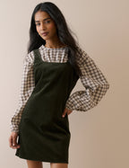 Khaki Cord Connie Shift Dress