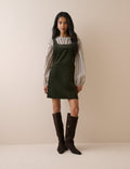 Khaki Cord Connie Shift Dress