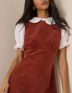 Auburn Cord Vicky Mini Dress