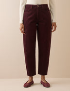 Burgundy Cord Barrel Putney Jean