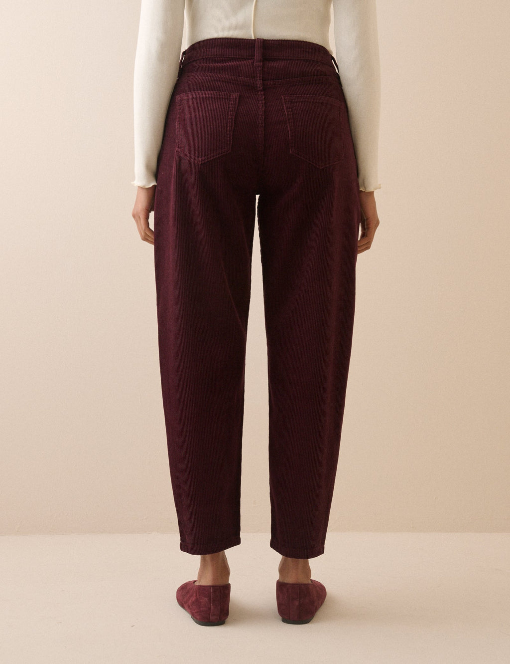 Burgundy Cord Barrel Putney Jean