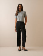 Black Cigarette Crepe Marnie Trousers