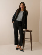 Black Cigarette Crepe Marnie Trousers