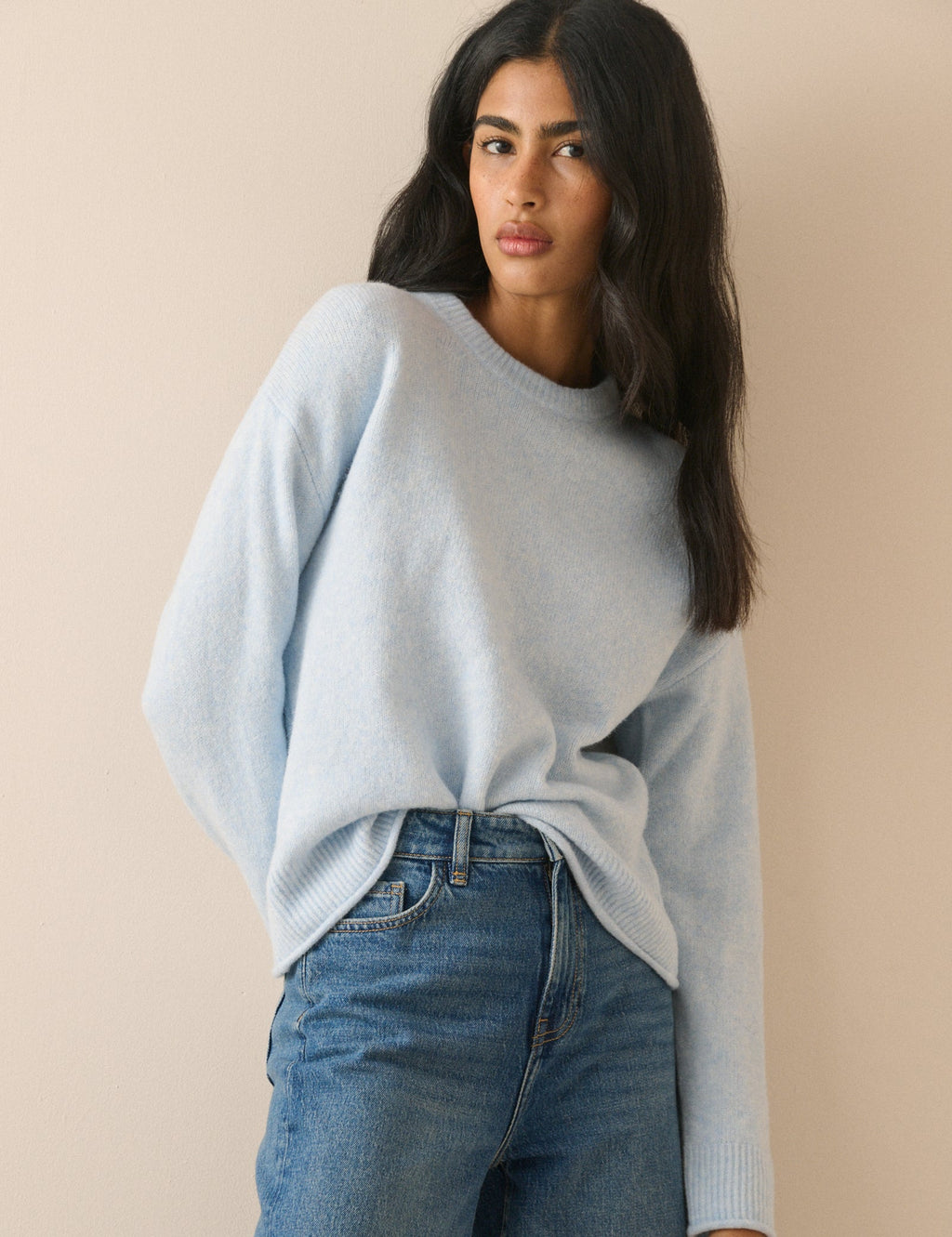 Baby Blue Crew Neck Jumper