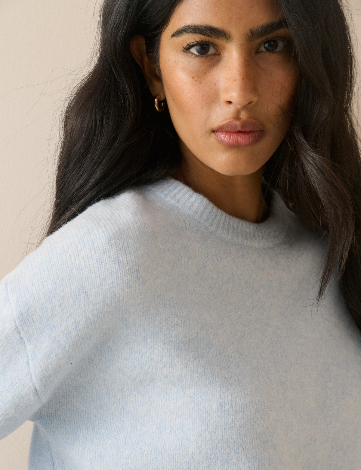Baby Blue Crew Neck Jumper