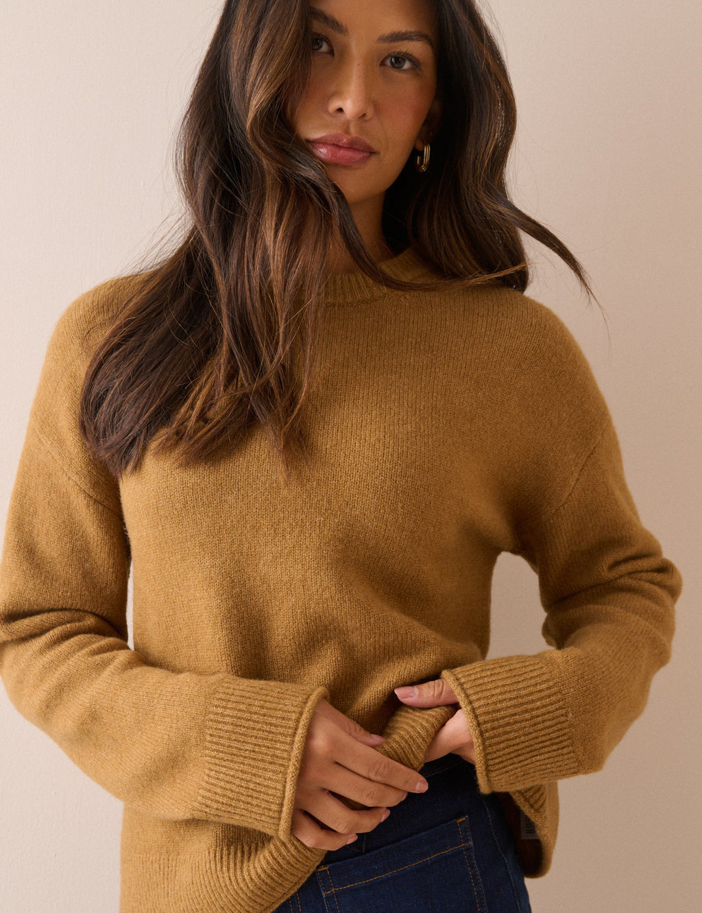 Ochre Crew Neck Jumper