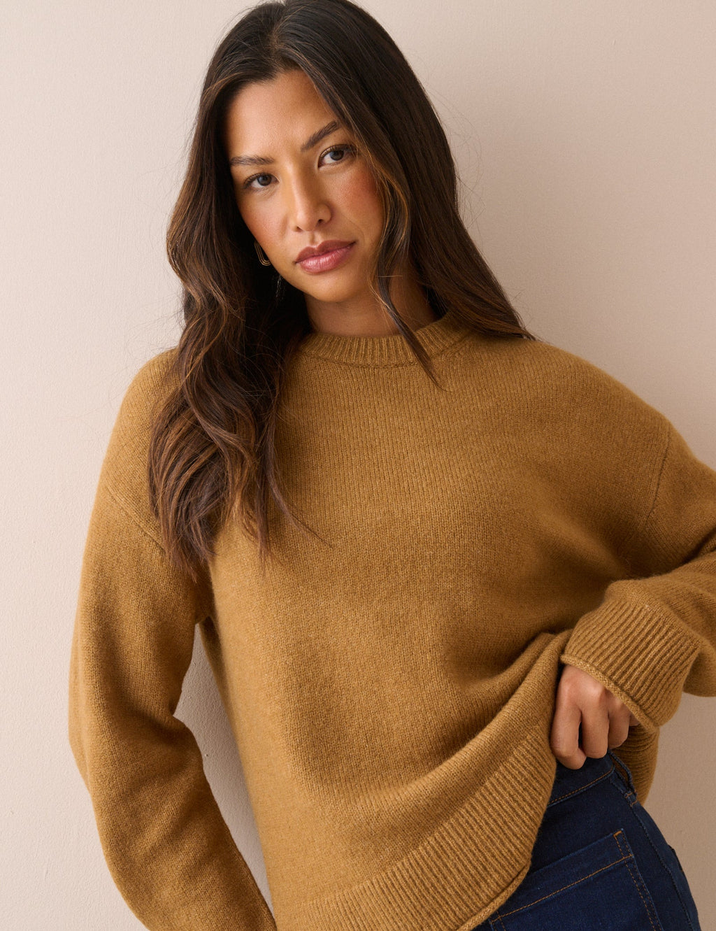 Ochre Crew Neck Jumper