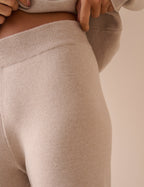 Cream Knitted Lounge Trousers