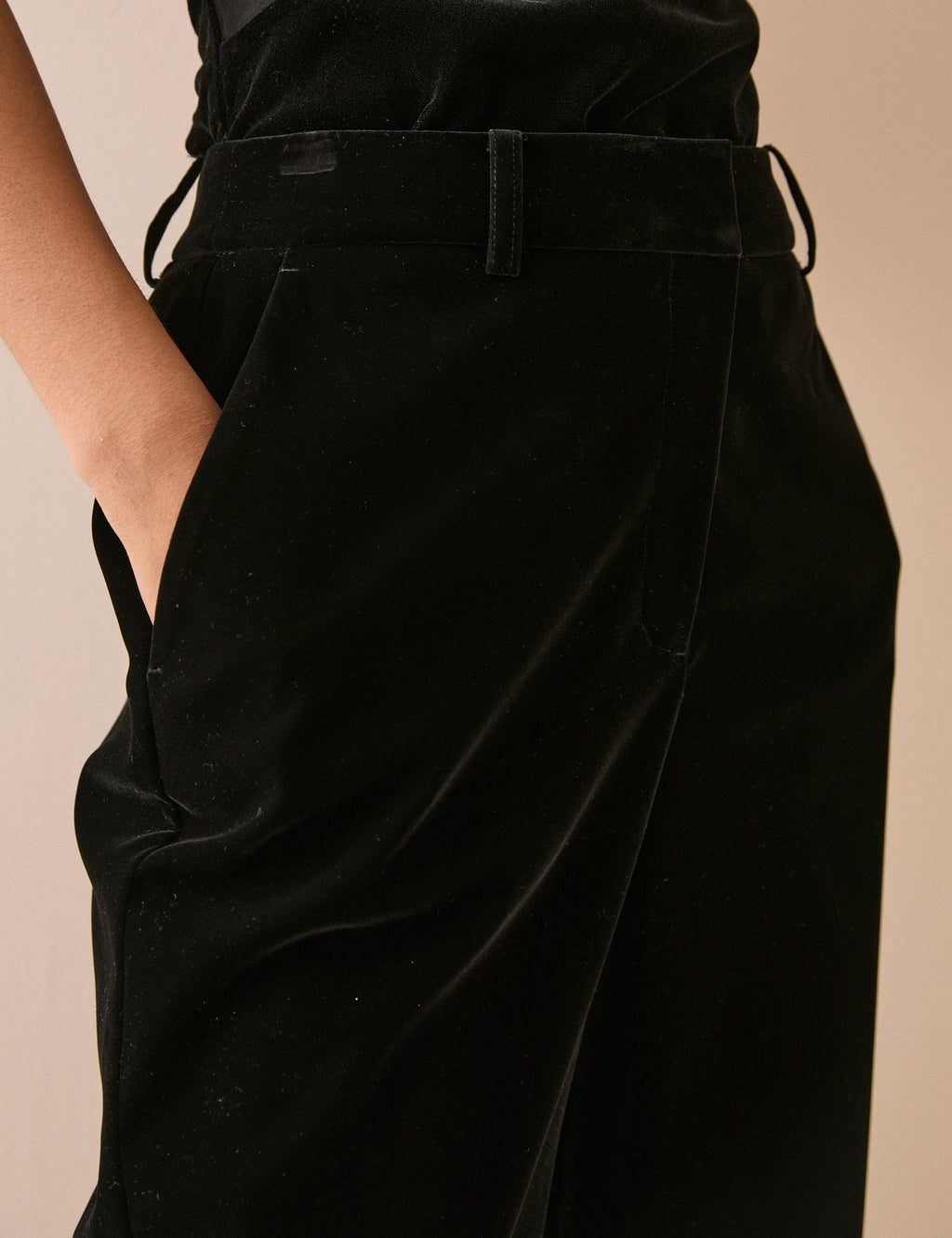 Black Velvet Cigarette Trouser