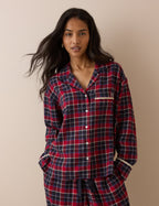 Red Tartan Brushed Pyjama Shirt