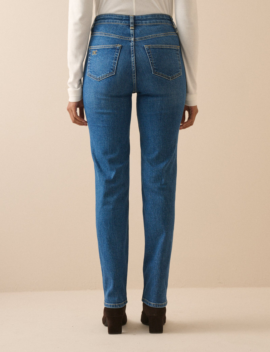Mid Wash Golders Slim Leg Jeans
