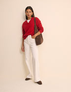 White High Rise Soho Wide Jeans