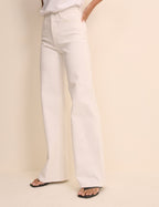 White High Rise Soho Wide Jeans