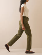 Khaki High Rise Camden Tapered Jeans