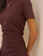 Plum Jersey Jordan Mini Dress