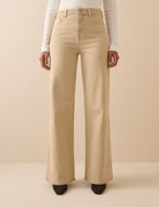 Sand High Rise Soho Wide Leg Jeans