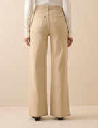 Sand High Rise Soho Wide Leg Jeans