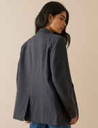 Grey Single Breasted Alexa Blazer