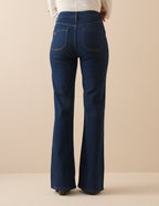 Dark Blue High Rise Highbury Flare Jeans
