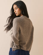 Taupe Marl Patch Pocket Cardigan