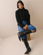 Mid Blue Denim Stretch Culottes