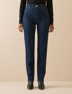 Dark Blue High Rise Golders Slim Leg Jeans
