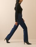 Dark Blue High Rise Golders Slim Leg Jeans