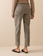 Leopard Print High Rise Camden Tapered Jeans