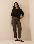 Leopard Print High Rise Camden Tapered Jeans