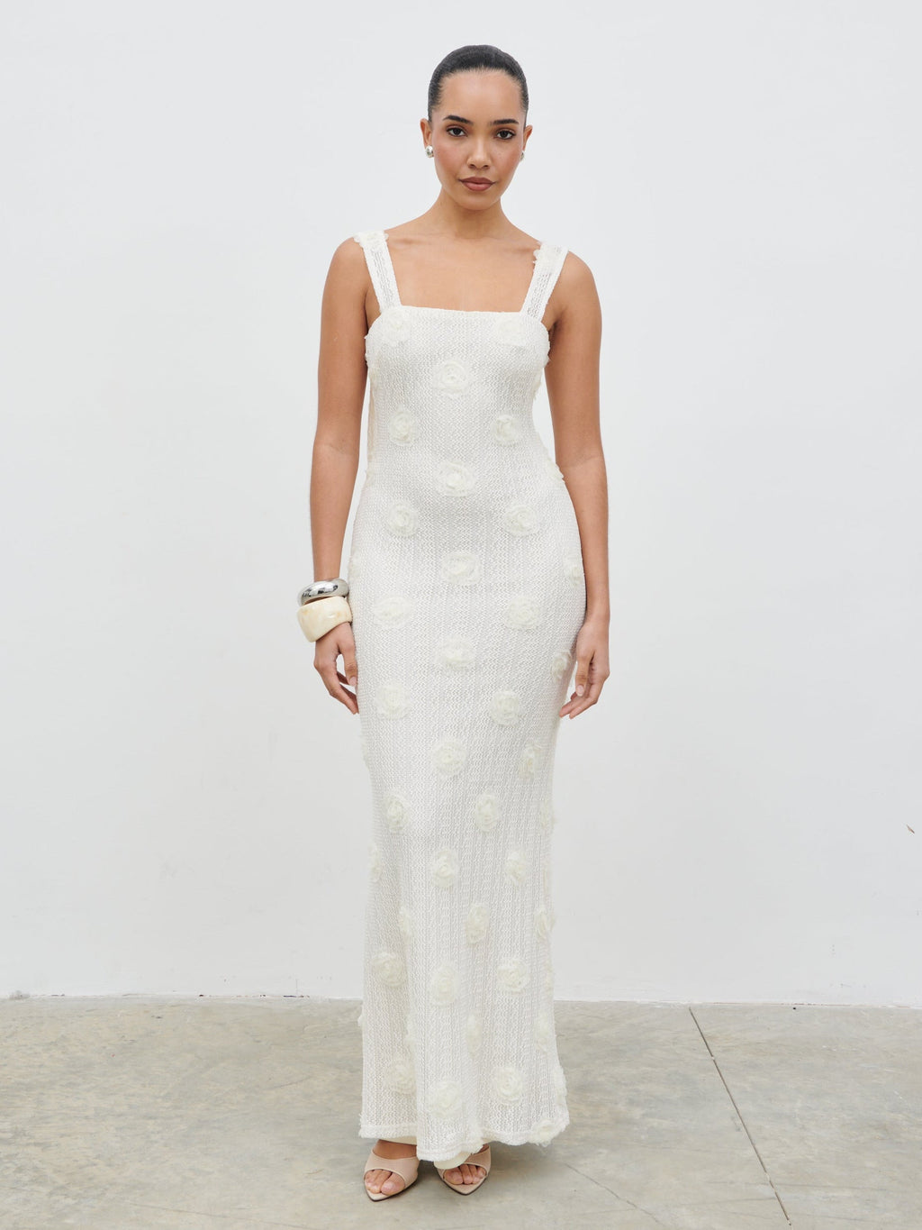 Nancie Floral Maxi Dress - Cream