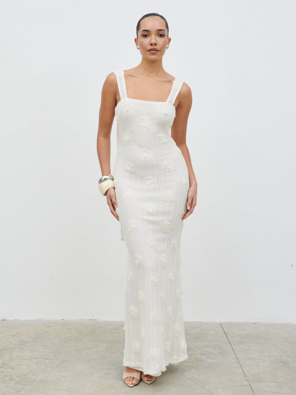 Nancie Floral Maxi Dress - Cream