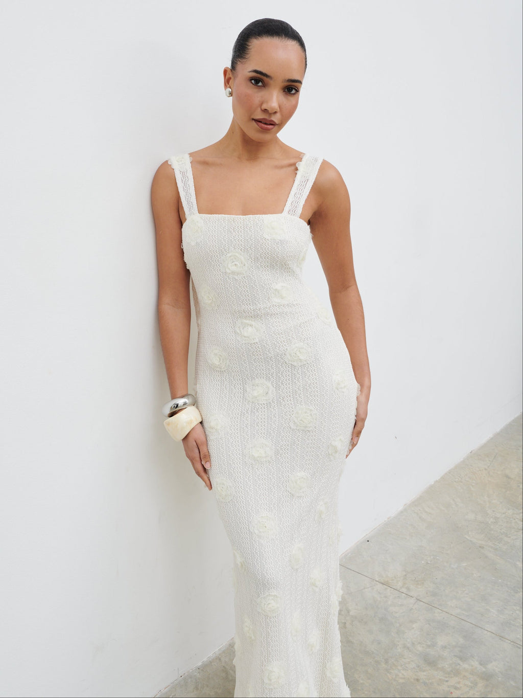 Nancie Floral Maxi Dress - Cream
