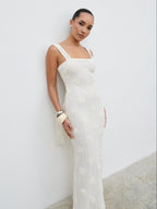 Nancie Floral Maxi Dress - Cream