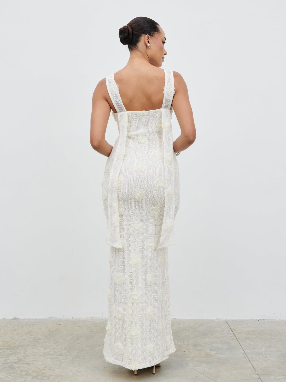 Nancie Floral Maxi Dress - Cream