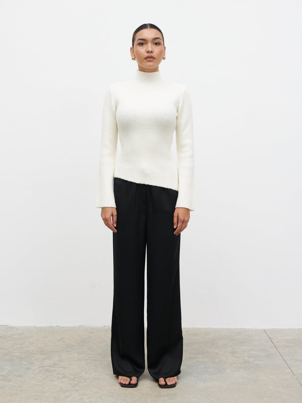 Odyssey A-Line Knit Jumper - Cream