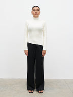 Odyssey A-Line Knit Jumper - Cream