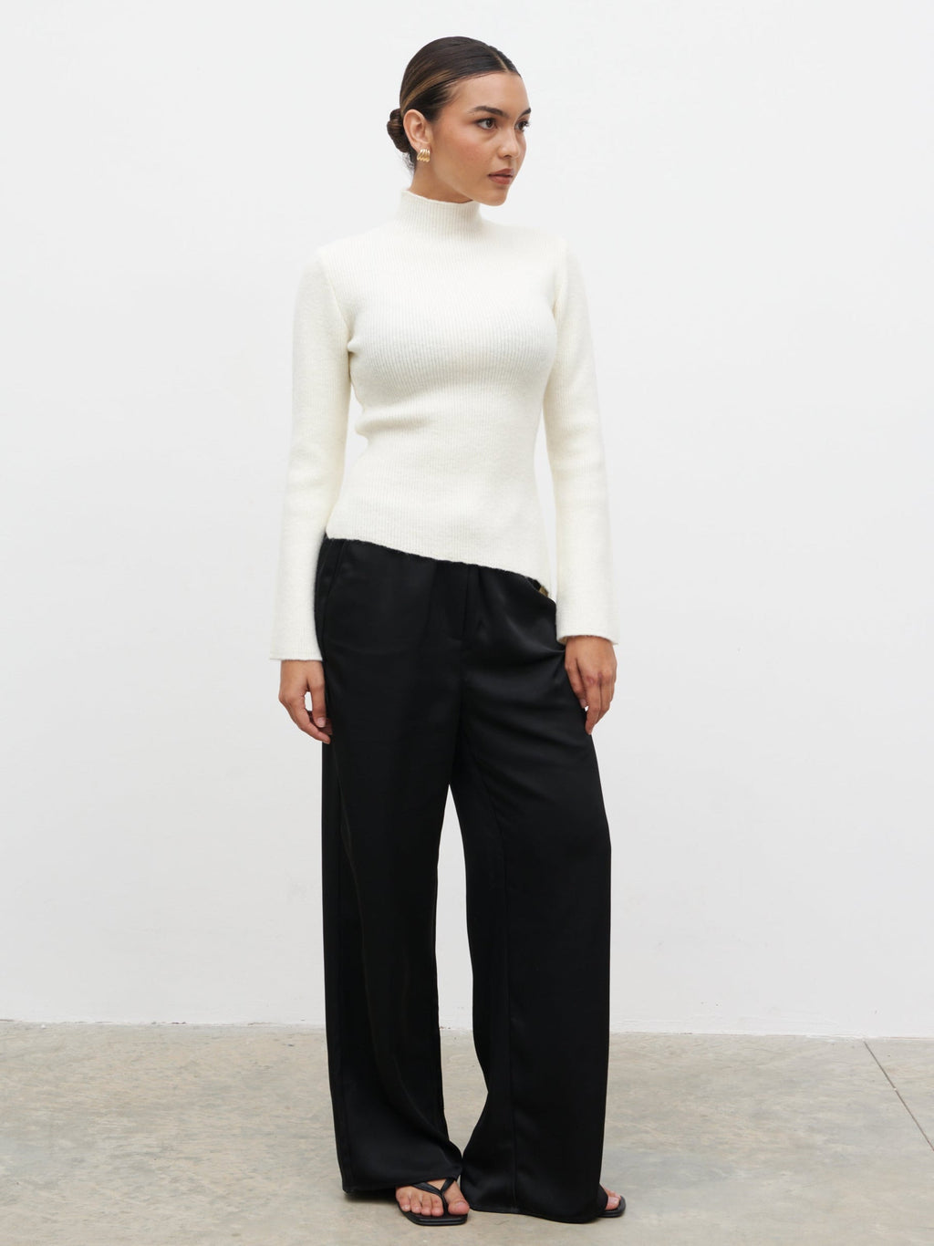 Odyssey A-Line Knit Jumper - Cream