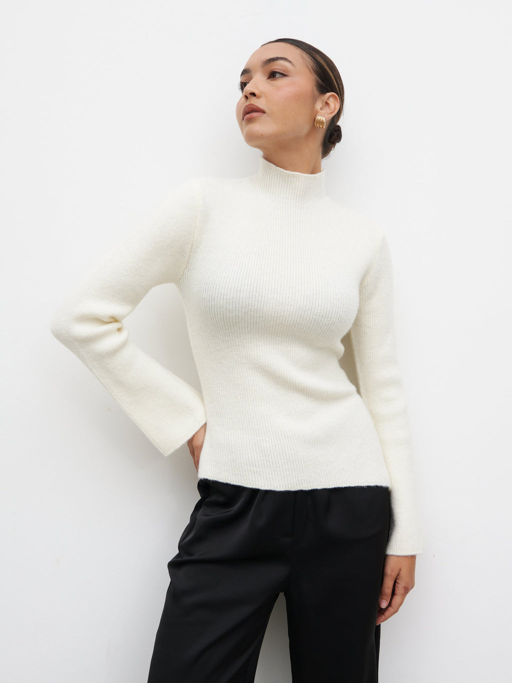 Odyssey A-Line Knit Jumper - Cream