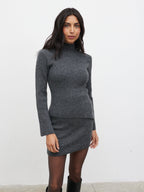 Odyssey A-Line Knit Jumper - Charcoal