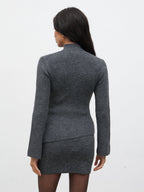 Odyssey A-Line Knit Jumper - Charcoal