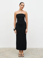 Reese Midaxi Knit Skirt - Black