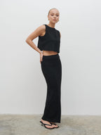 Reese Knit Waistcoat - Black