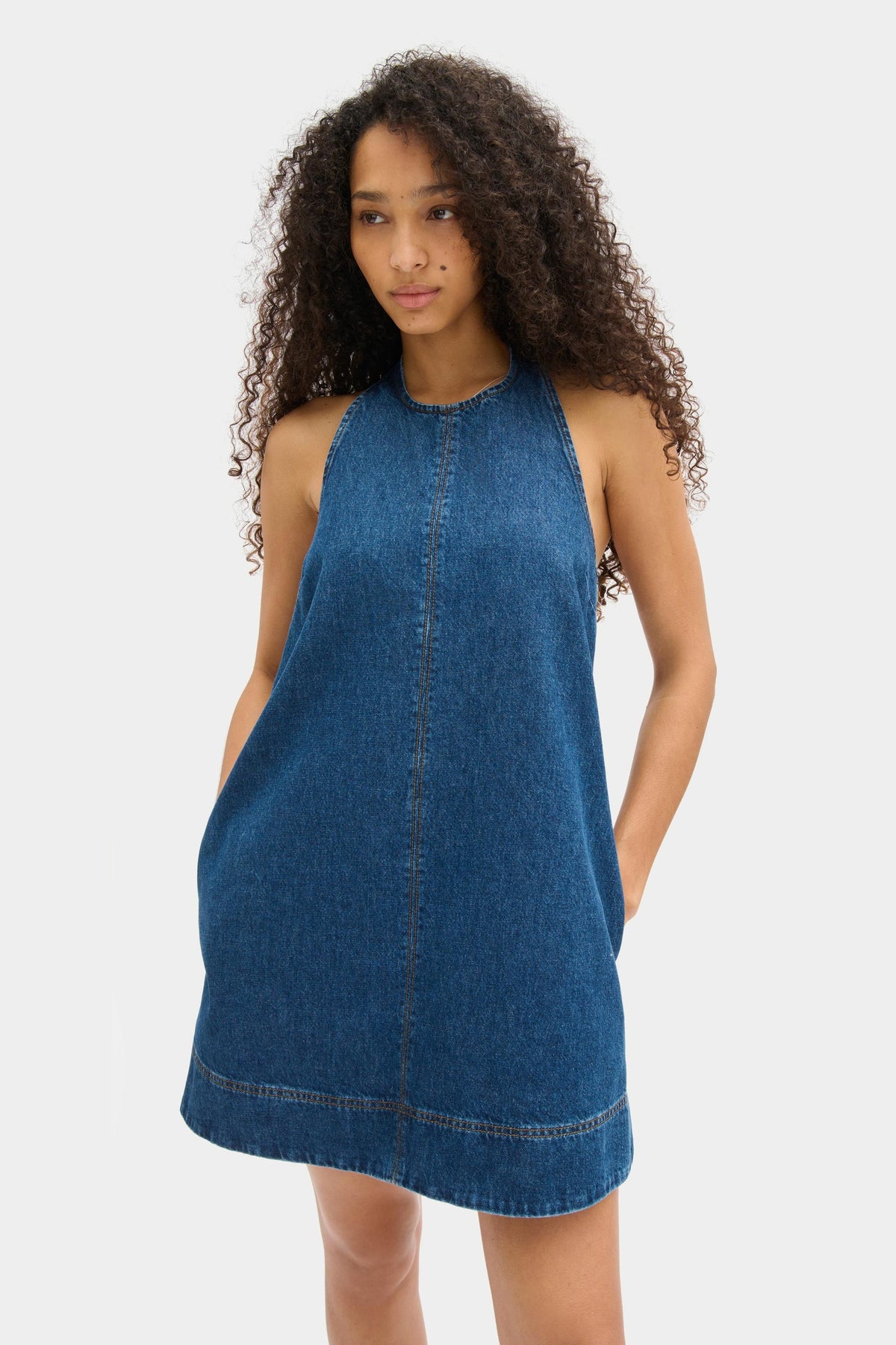 Sandy Denim Mini Dress